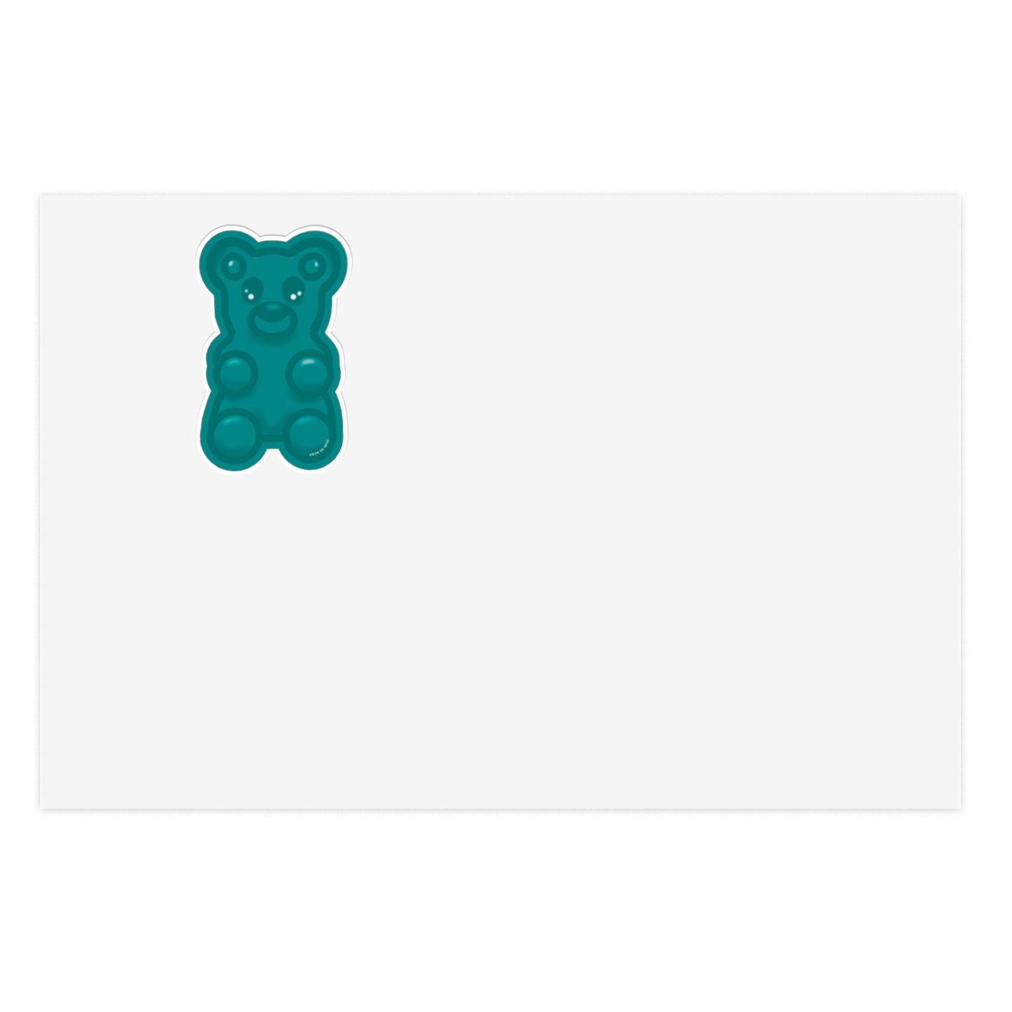 Gummy bear Sticker Teal